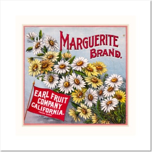 Marguerite Brand Crate label, circa 1890 - 1906 Posters and Art